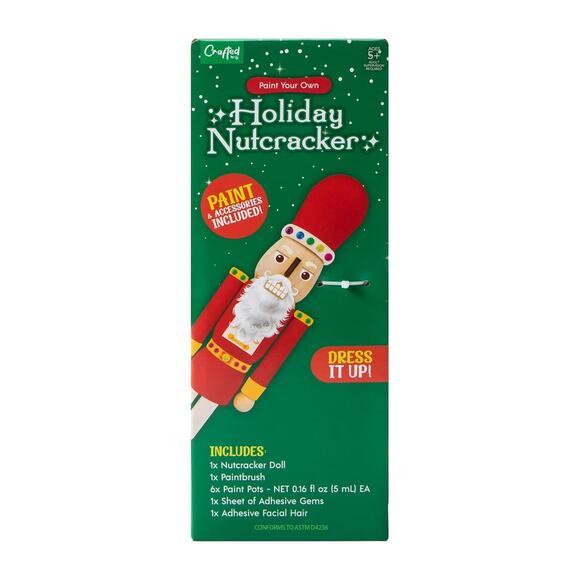 🔥Christmas Crafts Paint Your Own Nutcracker Paint and Brush Included BNWT🔥 - Picture 4 of 4